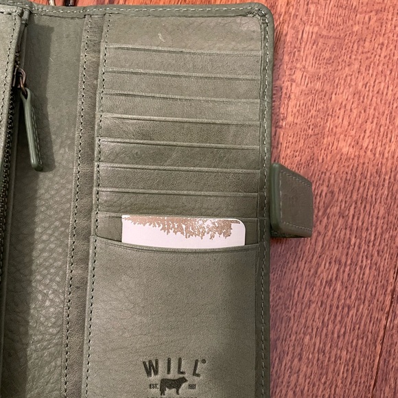 Will Green Leather Wallet—NWT - Picture 7 of 8
